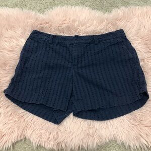Banana Republic Navy Eyelet Shorts